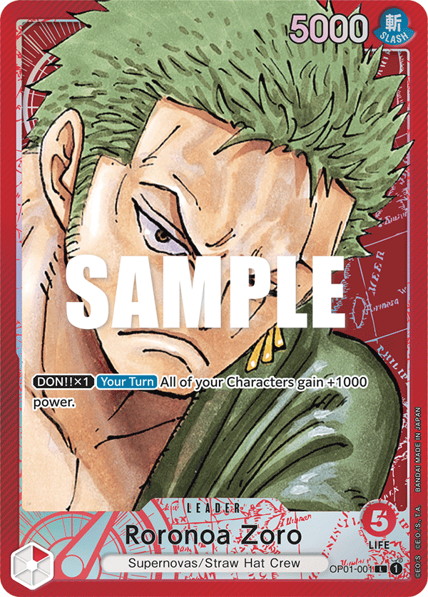 Roronoa Zoro (OP01-001_p1) — Alt Art
