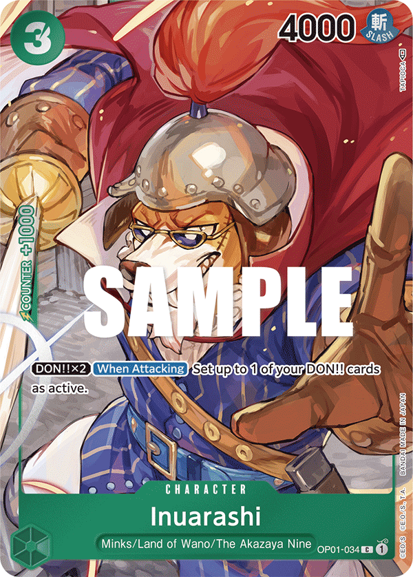 Inuarashi (OP01-034_p1) — Alt Art