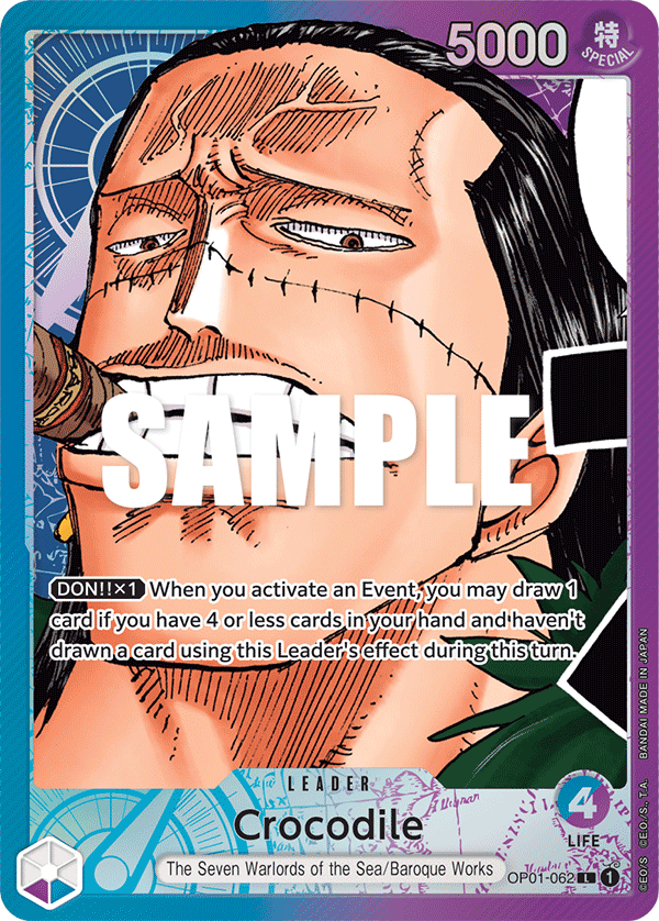 Crocodile (OP01-062_p1) — Alt Art