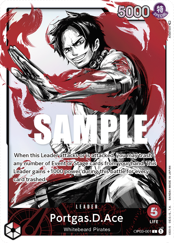 Portgas.D.Ace (OP03-001_p1) — Alt Art