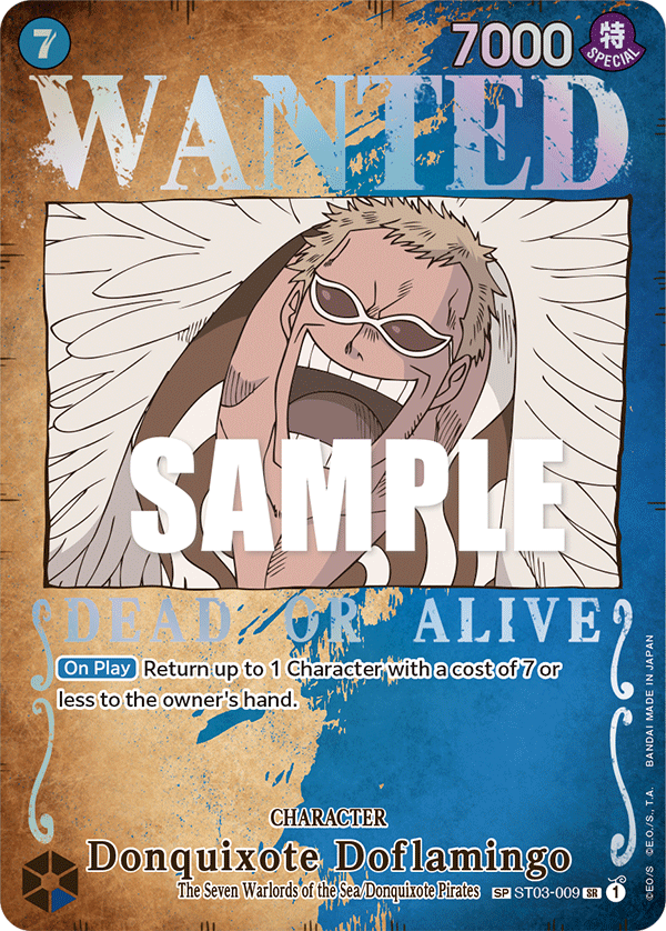 Donquixote Doflamingo (OP-03 ST03-009_p1) — Alt Art