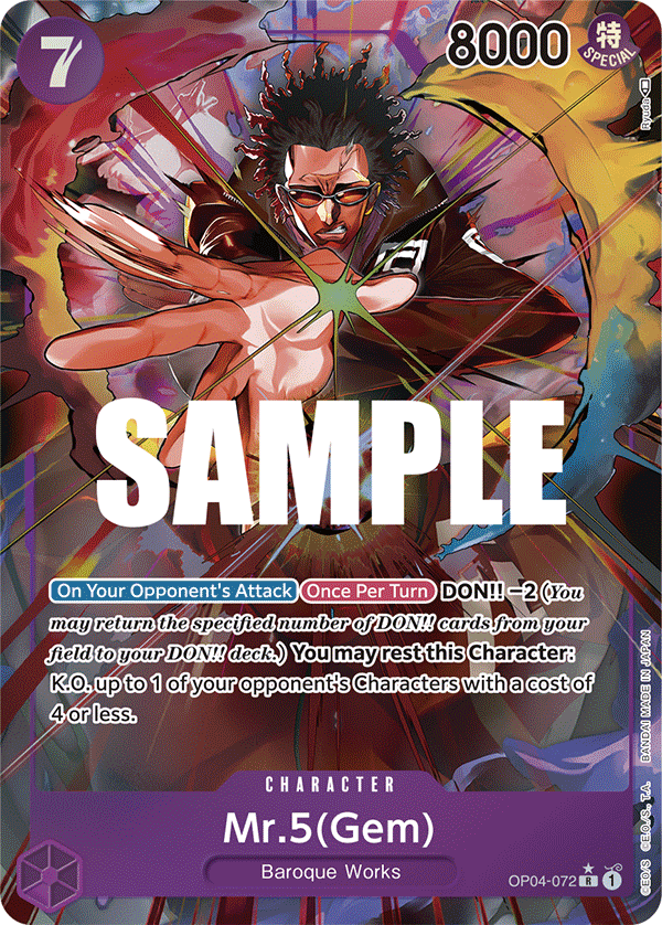 Mr.5(Gem) (OP04-072_p1) — Alt Art