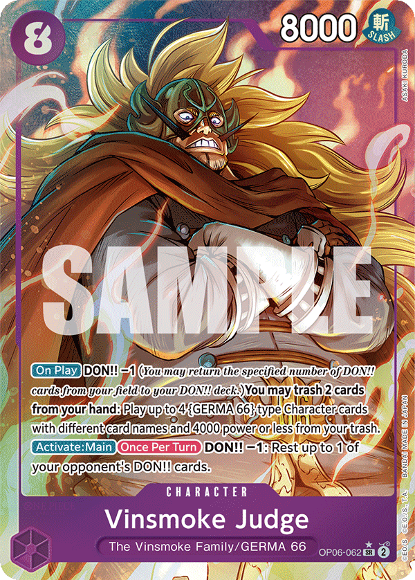 Vinsmoke Judge (OP06-062_p1) — Alt Art