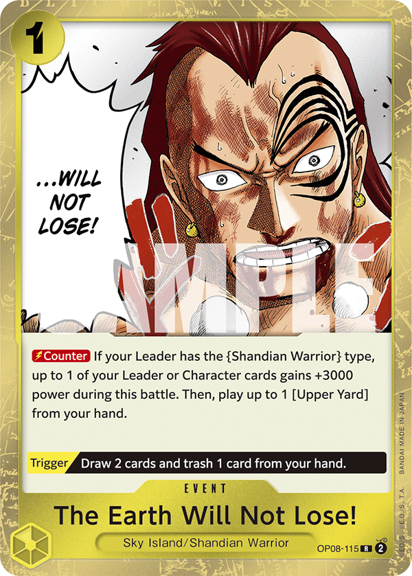The Earth Will Not Lose! (OP08-115)