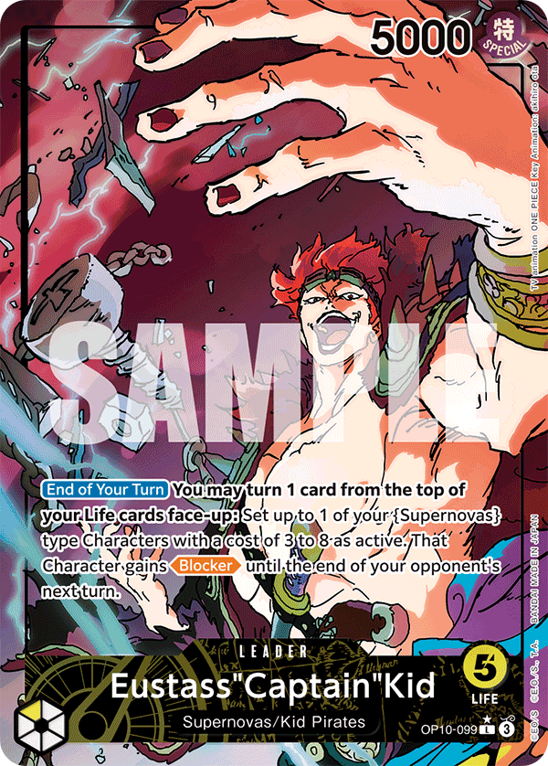 Eustass"Captain"Kid (OP10-099_p1) — Alt Art