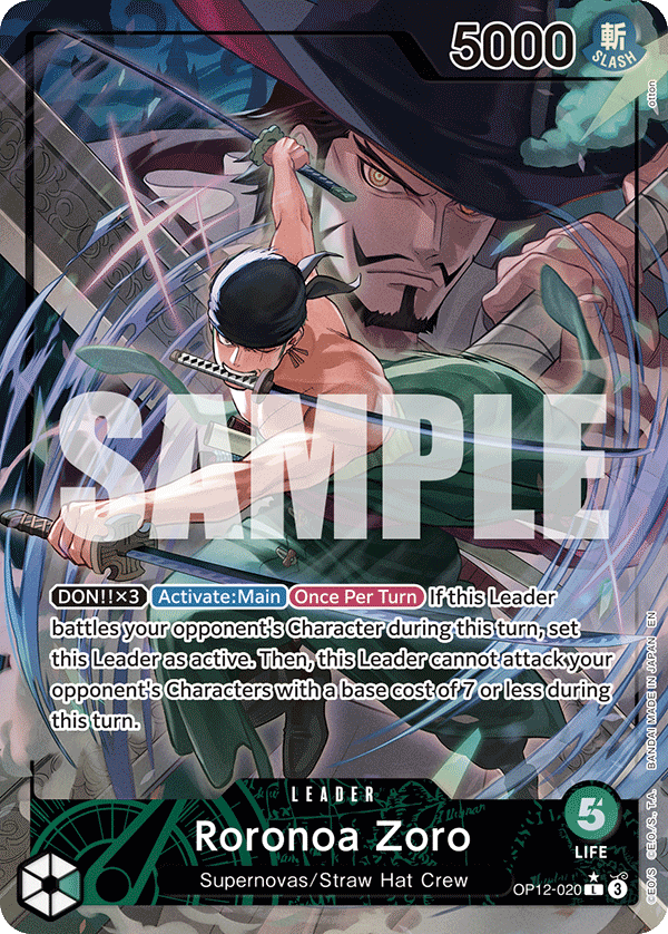 Roronoa Zoro (OP12-020_p1) — Alt Art