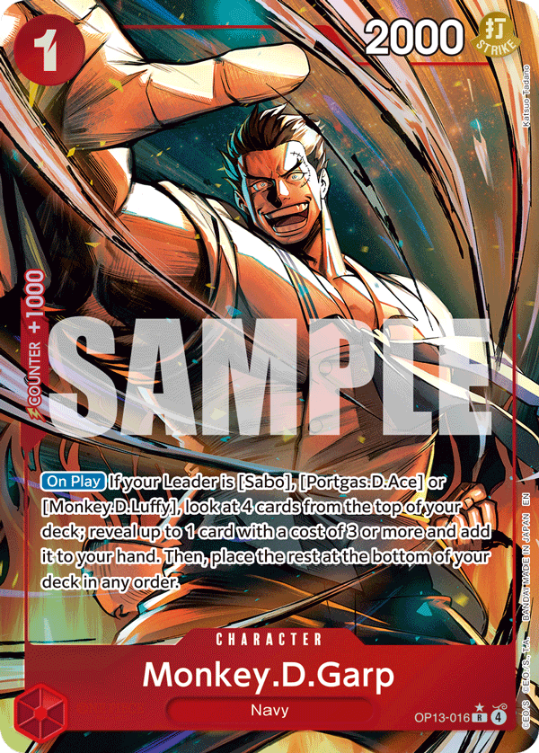 Monkey.D.Garp (OP13-016_p1) — Alt Art