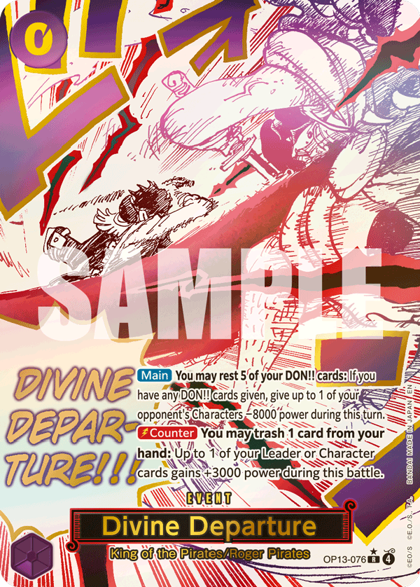 Divine Departure (OP13-076_p1) — Alt Art