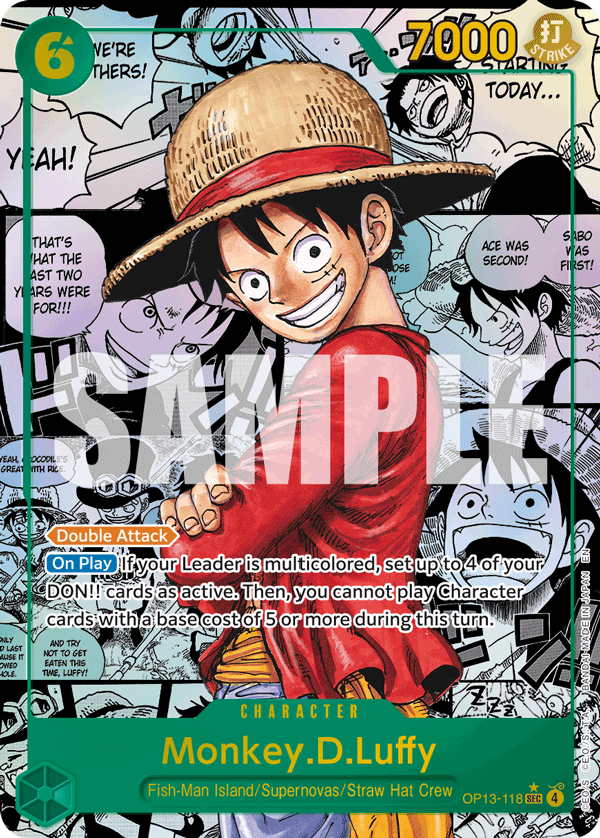 Monkey.D.Luffy (OP13-118_p2) — Alt Art