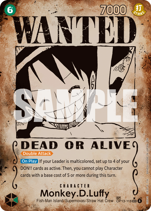 Monkey.D.Luffy (OP13-118_p4) — Alt Art