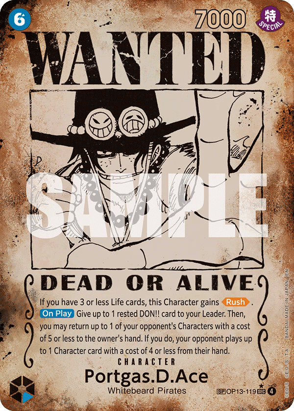 Portgas.D.Ace (OP13-119_p4) — Alt Art