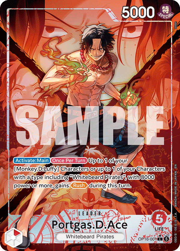 Portgas.D.Ace (OP16-001_p1) — Alt Art