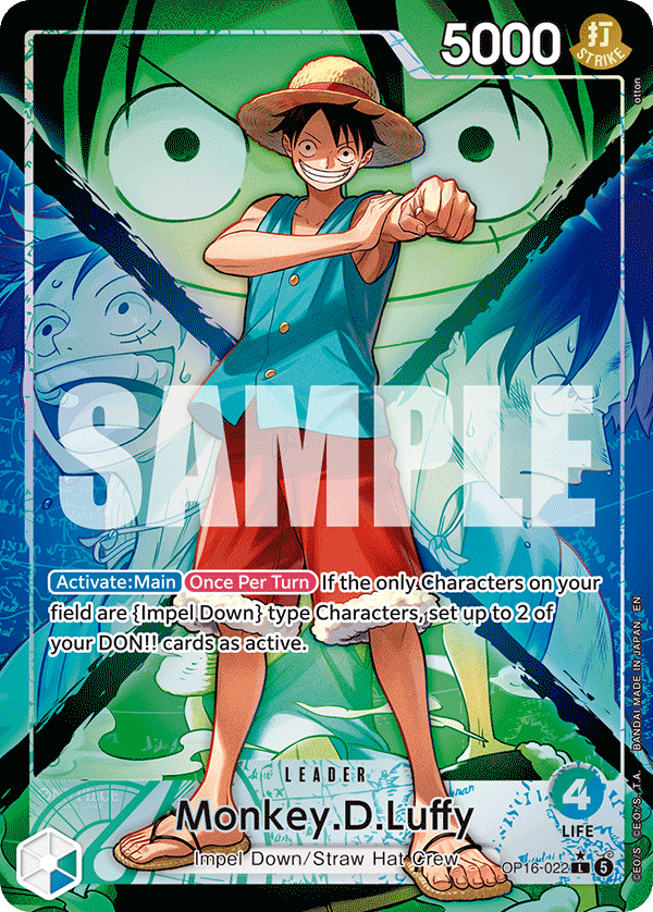 Monkey.D.Luffy (OP16-022_p1) — Alt Art