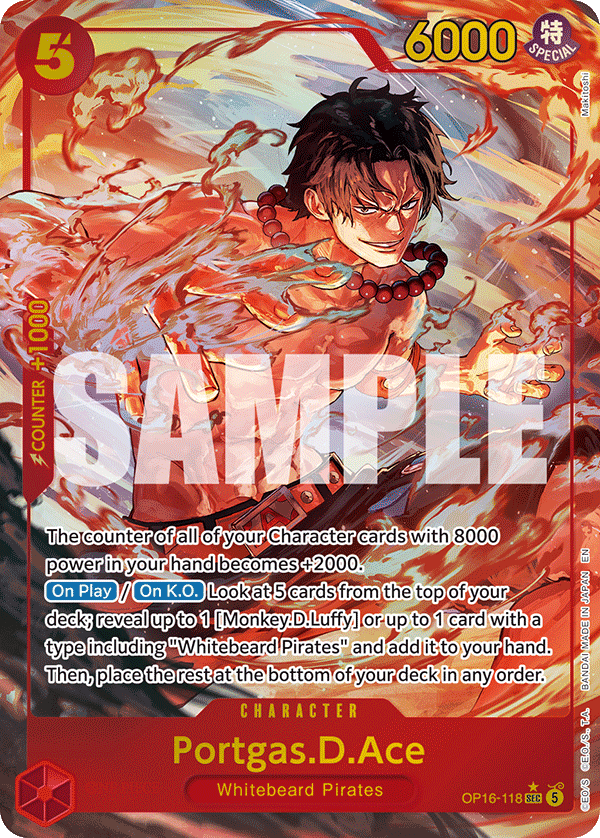 Portgas.D.Ace (OP16-118_p1) — Alt Art