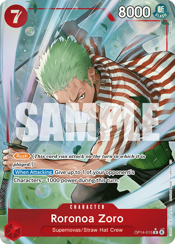Roronoa Zoro (OP14-EB04 OP14-015_p1) — Alt Art