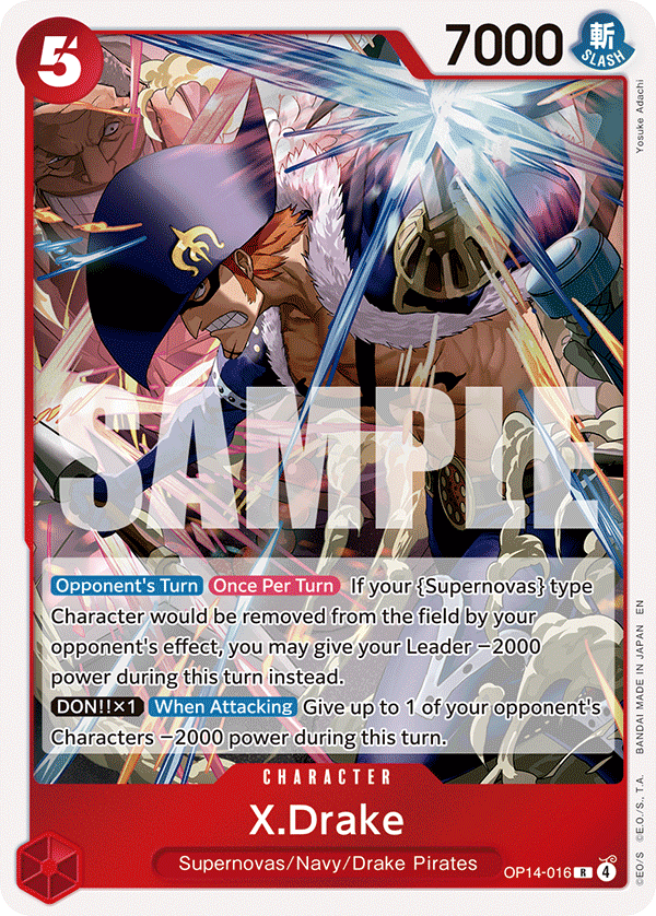 X.Drake (OP14-EB04 OP14-016)