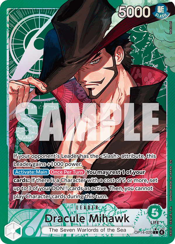 Dracule Mihawk (OP14-EB04 OP14-020_p1) — Alt Art