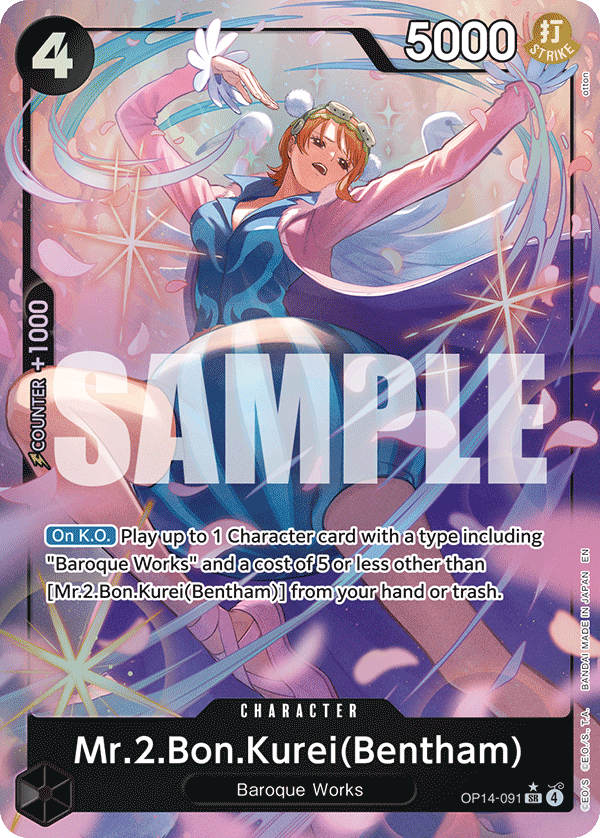 Mr.2.Bon.Kurei(Bentham) (OP14-EB04 OP14-091_p1) — Alt Art