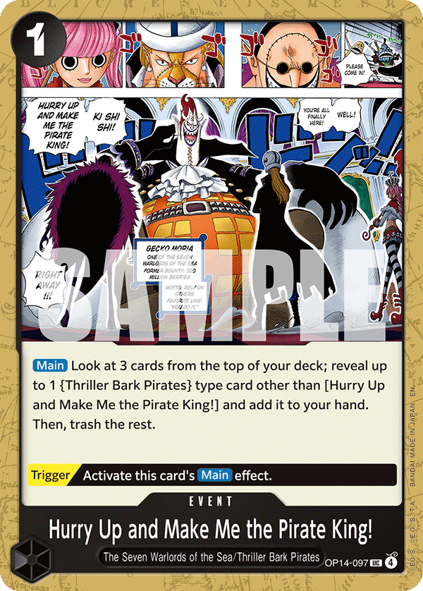 Hurry Up and Make Me the Pirate King! (OP14-EB04 OP14-097)