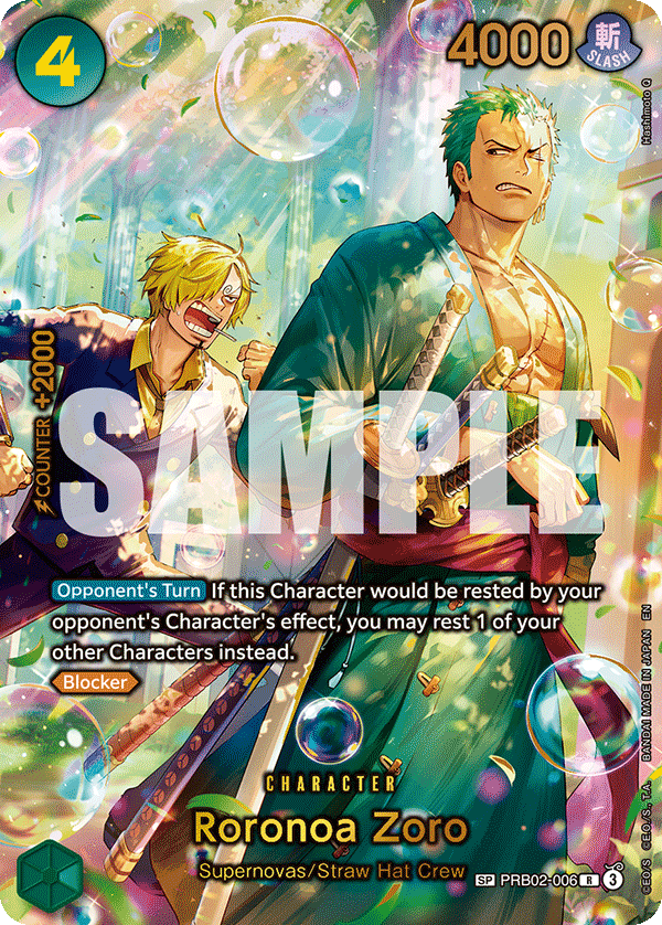 Roronoa Zoro (OP14-EB04 PRB02-006_p2) — Alt Art