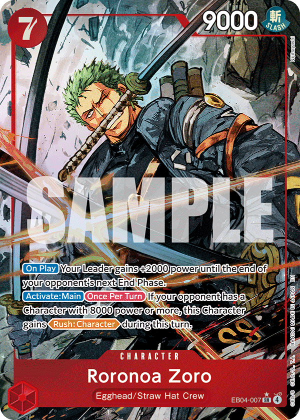 Roronoa Zoro (OP15-EB04 EB04-007_p1) — Alt Art
