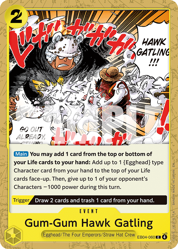 Gum-Gum Hawk Gatling (OP15-EB04 EB04-060)