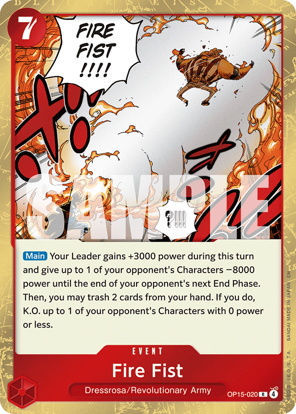 Fire Fist (OP15-EB04 OP15-020)