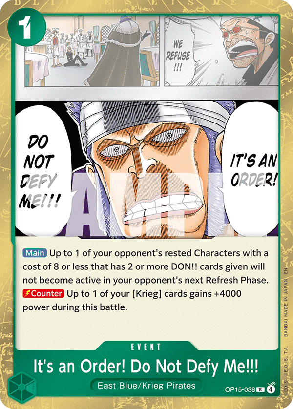 It's an Order! Do Not Defy Me!!! (OP15-EB04 OP15-038)