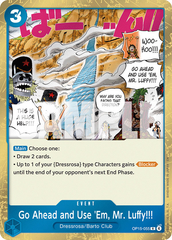 Go Ahead and Use 'Em, Mr. Luffy!!! (OP15-EB04 OP15-055)