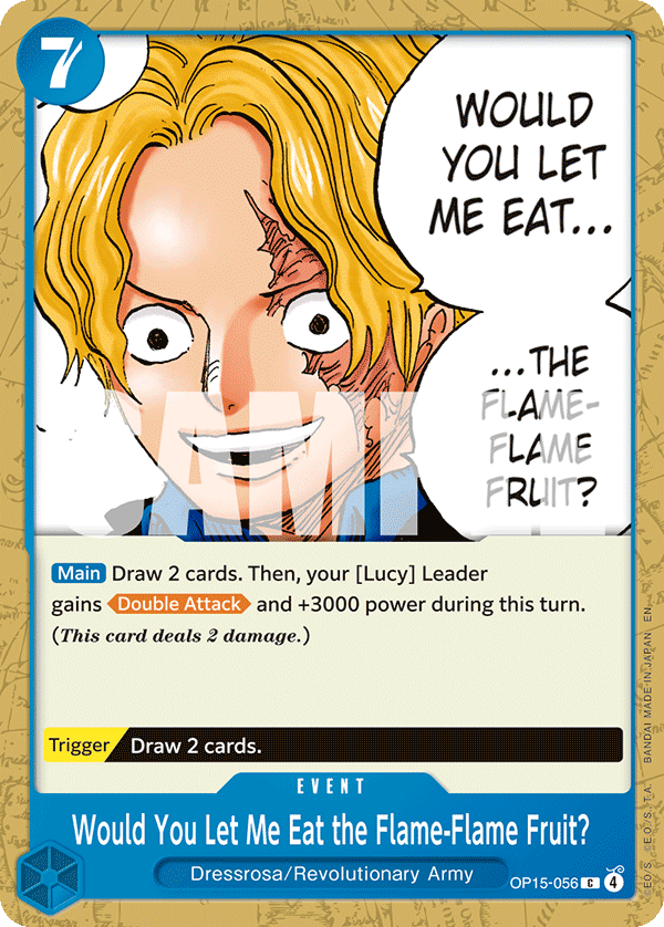 Would You Let Me Eat the Flame-Flame Fruit? (OP15-EB04 OP15-056)