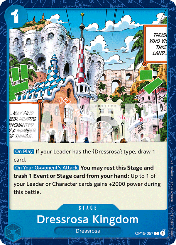 Dressrosa Kingdom (OP15-EB04 OP15-057)