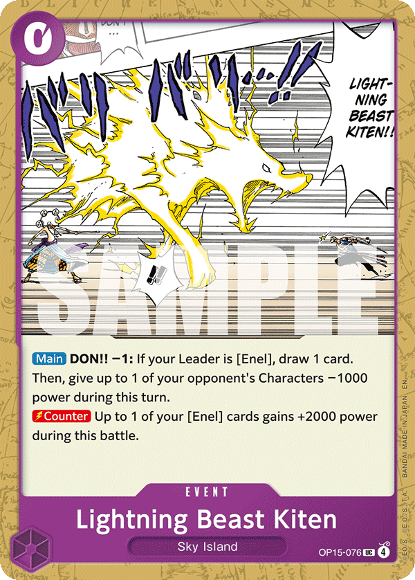 Lightning Beast Kiten (OP15-EB04 OP15-076)