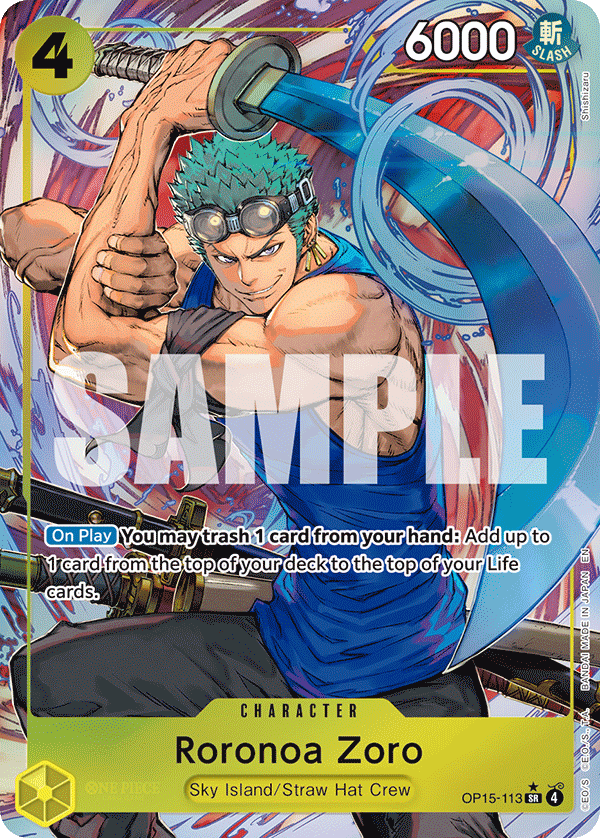Roronoa Zoro (OP15-EB04 OP15-113_p1) — Alt Art