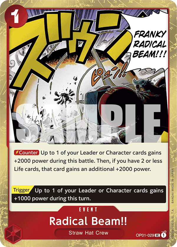 Radical Beam!! (PRB-01 OP01-029_p2) — Alt Art