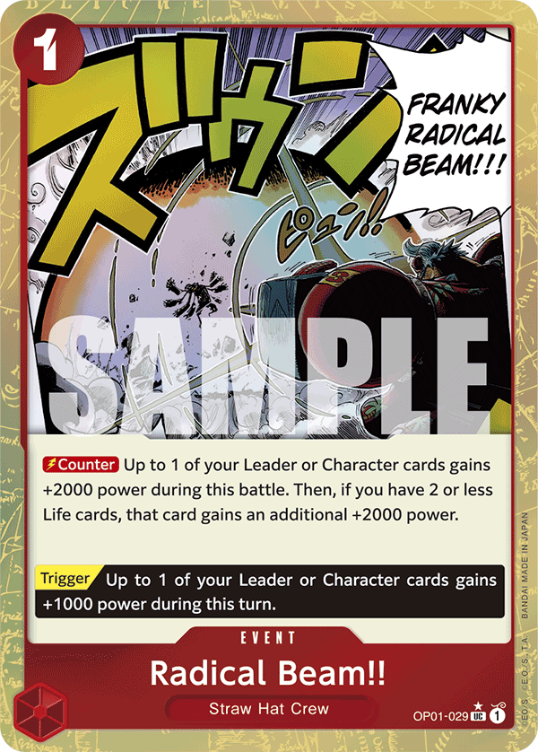 Radical Beam!! (PRB-01 OP01-029_p3) — Alt Art