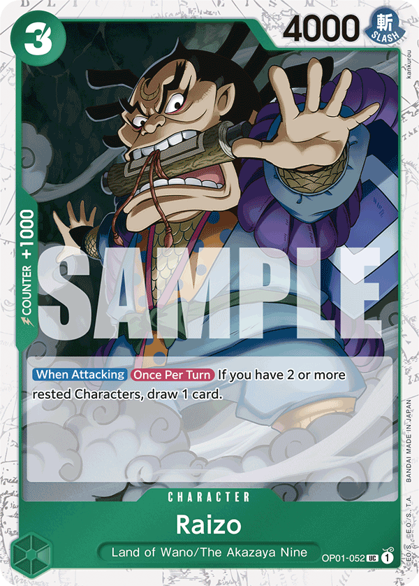 Raizo (PRB-01 OP01-052_p3) — Alt Art