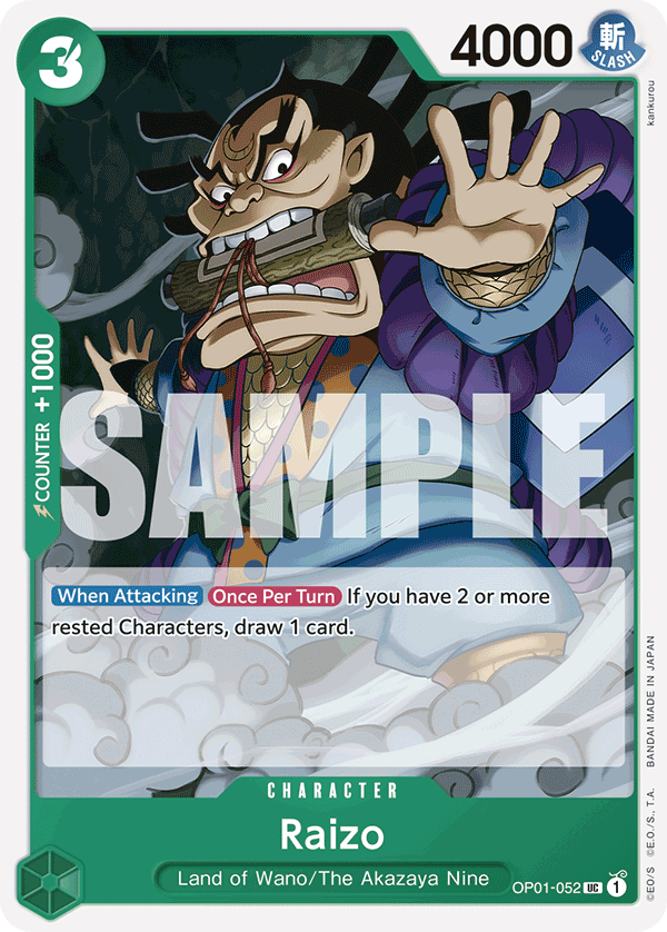 Raizo (PRB-01 OP01-052_r1)
