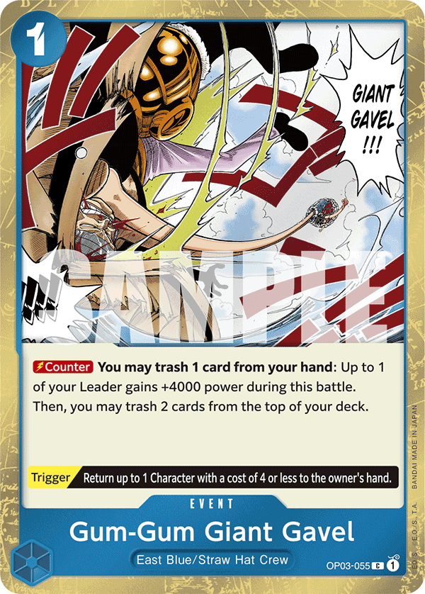 Gum-Gum Giant Gavel (PRB-01 OP03-055_p2) — Alt Art
