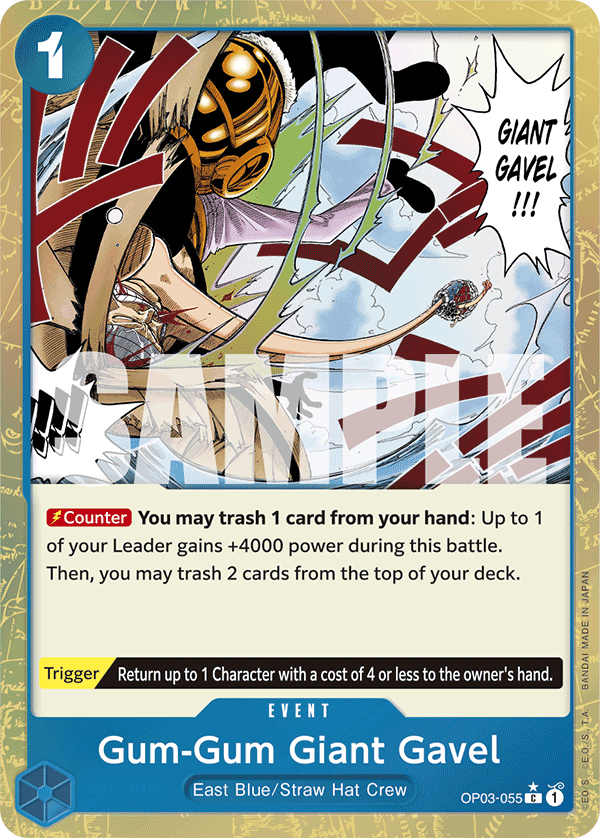 Gum-Gum Giant Gavel (PRB-01 OP03-055_p3) — Alt Art
