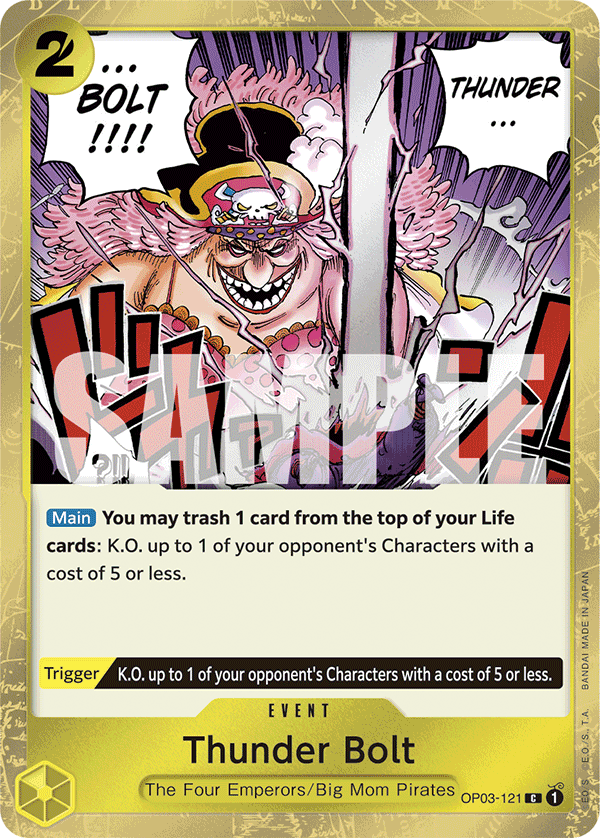Thunder Bolt (PRB-01 OP03-121_p3) — Alt Art