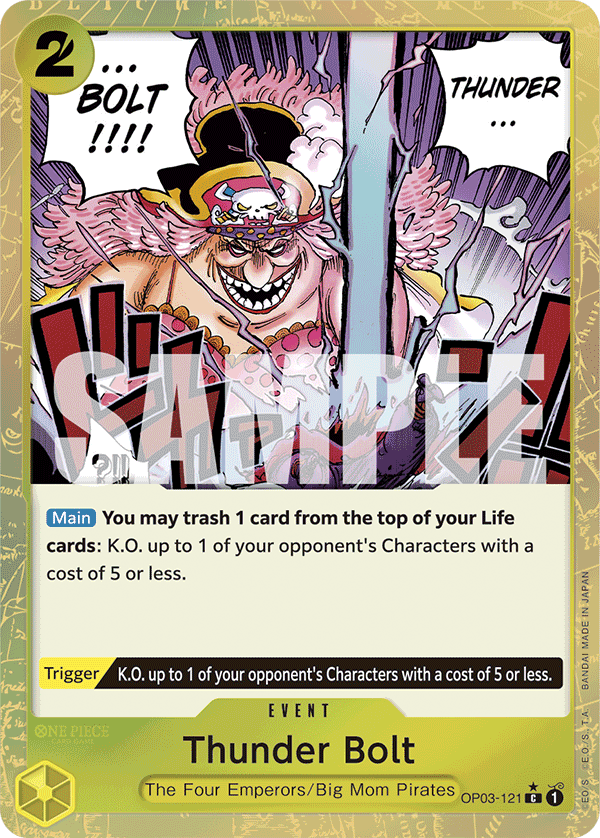 Thunder Bolt (PRB-01 OP03-121_p4) — Alt Art