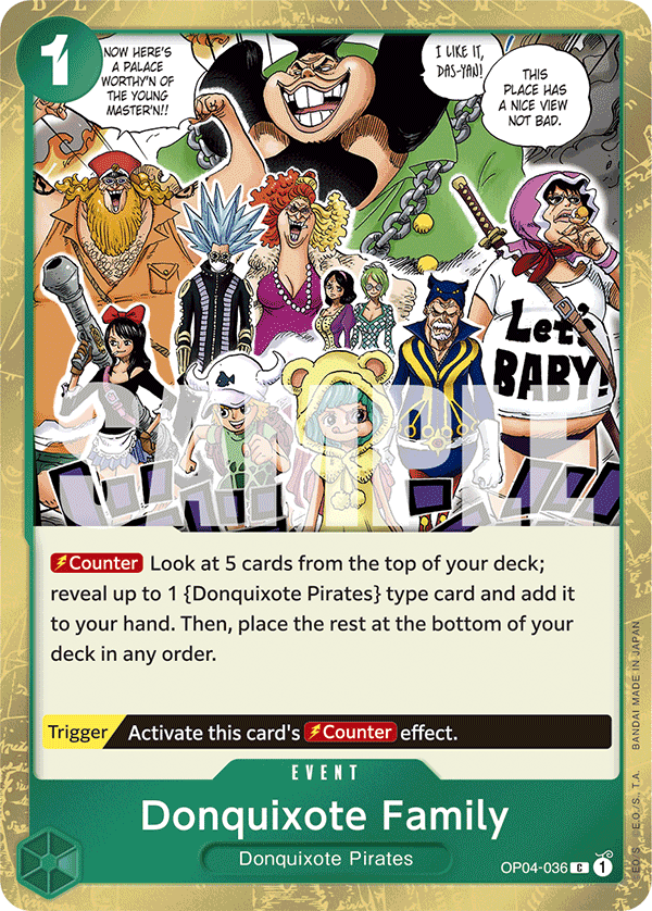 Donquixote Family (PRB-01 OP04-036_p2) — Alt Art