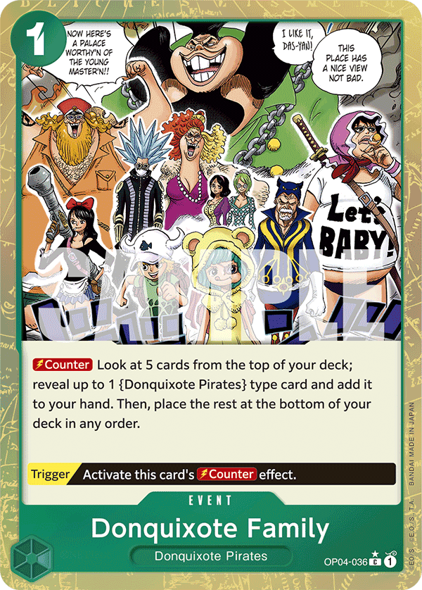 Donquixote Family (PRB-01 OP04-036_p3) — Alt Art