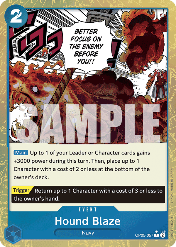Hound Blaze (PRB-01 OP05-057_p3) — Alt Art