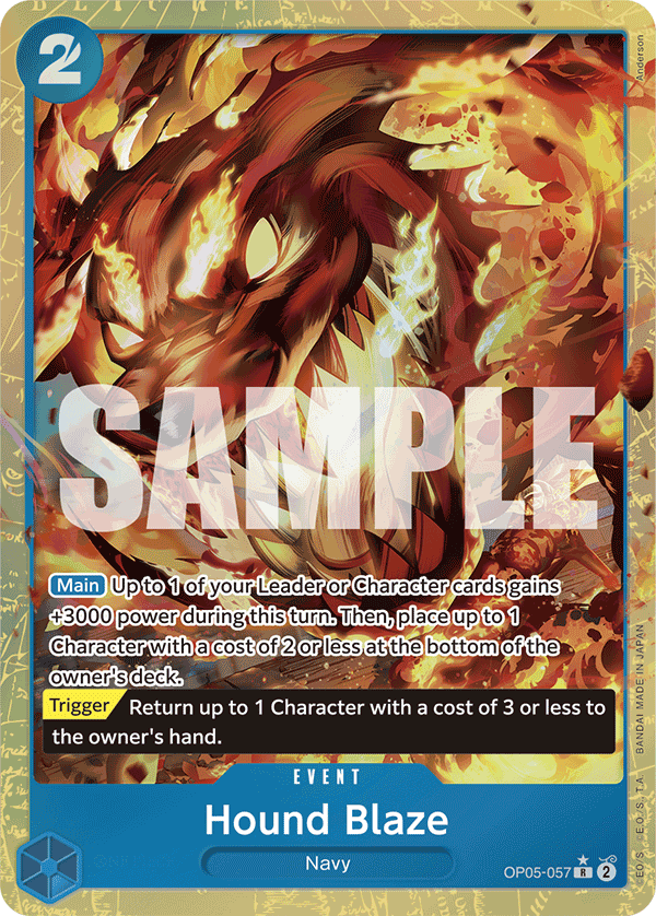 Hound Blaze (PRB-01 OP05-057_p4) — Alt Art