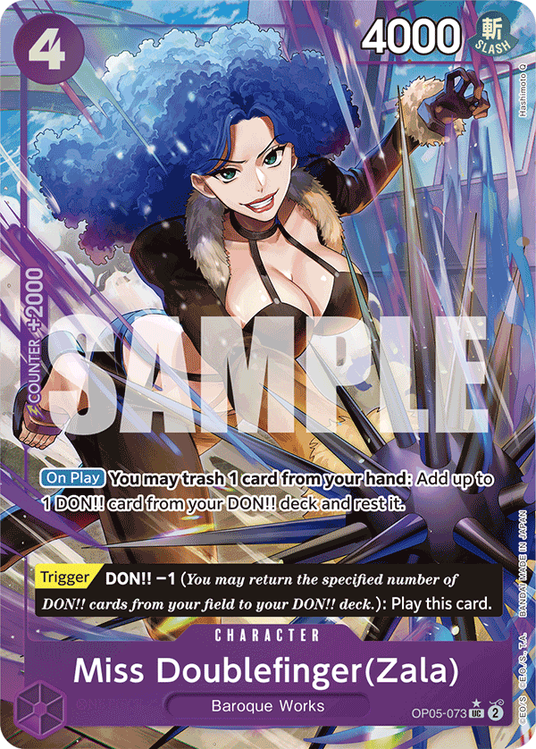 Miss Doublefinger(Zala) (PRB-01 OP05-073_p3) — Alt Art