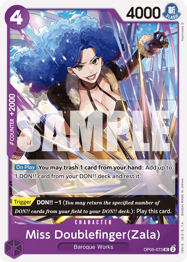 Miss Doublefinger(Zala) (PRB-01 OP05-073_r1)