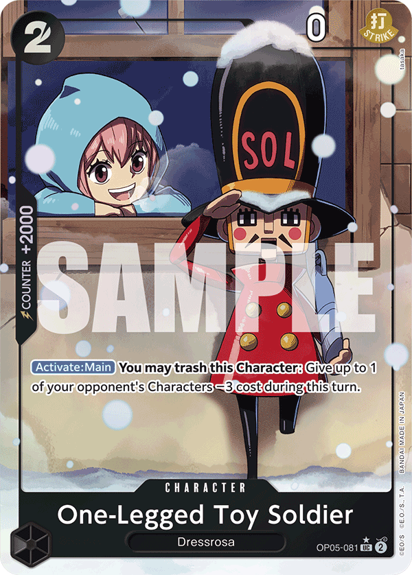 One-Legged Toy Soldier (PRB-01 OP05-081_p4) — Alt Art