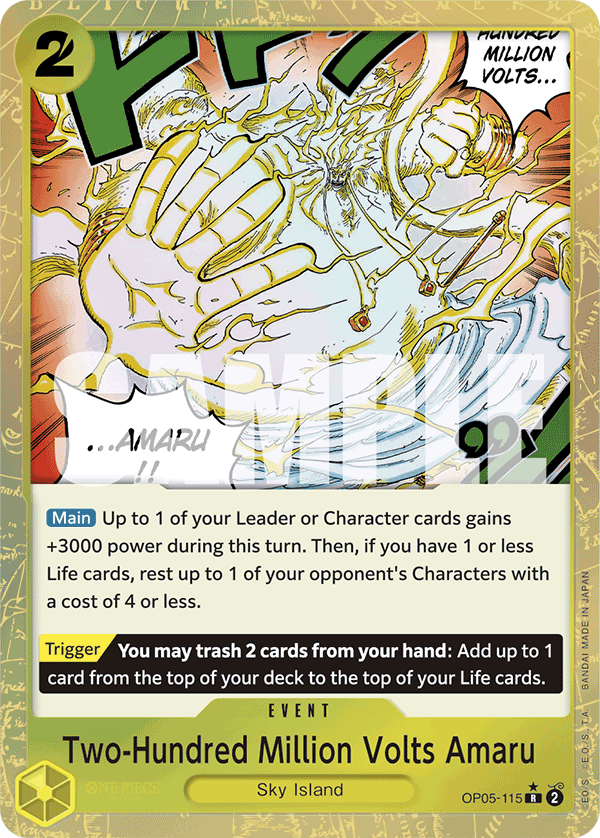 Two-Hundred Million Volts Amaru (PRB-01 OP05-115_p3) — Alt Art