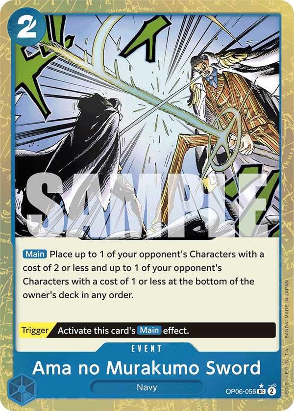 Ama no Murakumo Sword (PRB-01 OP06-056_p3) — Alt Art